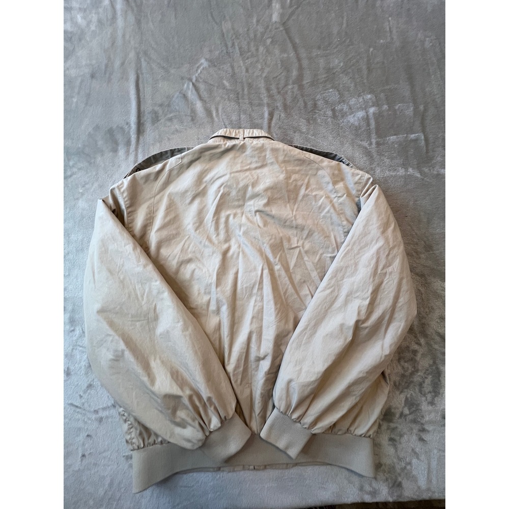 Members Only Racer Jacket Mens Medium Tan Iconic Cafe Racer Full Zip Coat - Picture 8 of 8